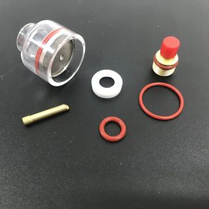 WP9 20 2.4MM TIG Welding Torch Stubby Gas Lens with Glass Nozzle ODM Customized