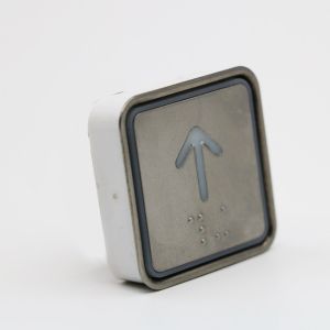 Square DC24V/12V stainless steel elevator button with Braille