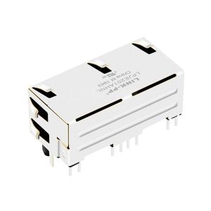 LPJE201AHNL Tab UP Green/Yellow LED 1X2 Port RJ45 Modular Jack Without