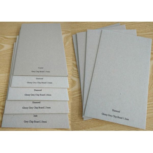 Quality Eco-friendly Recycled Unbleached Two Side Grey Chipboard in Gray Color wholesale
