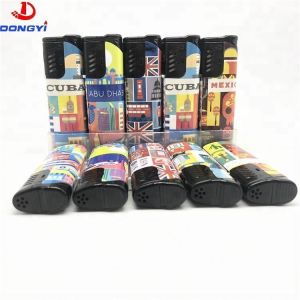 Cheap Customization Double Fire Lighter Jet Flame Windproof Inflatable Lighter for Men Gift for sale