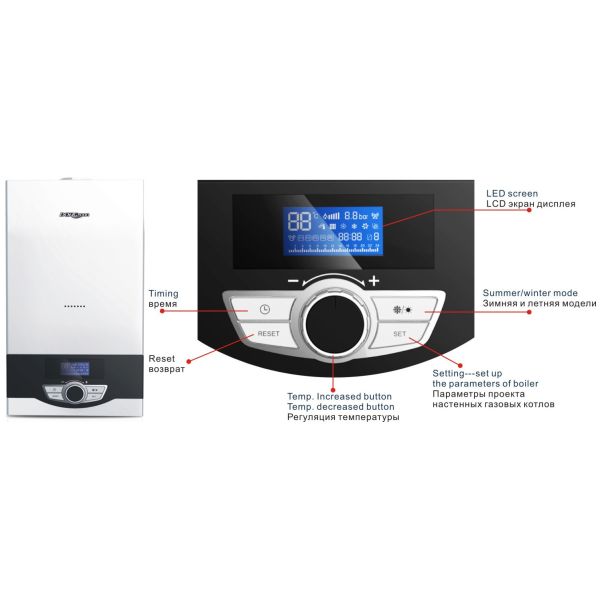 Quality Wall Mounted Home Gas Boiler Simple Operation For Room Heating And Sanitary Hot Water wholesale