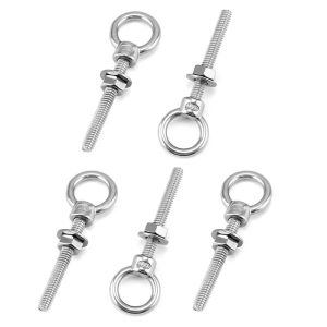 China Stainless Steel 304 / 316 Eye Bolt With Washer And Nut DIN580 M48 Lifting Eye Ring Bolt on sale