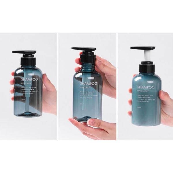 OEM ODM Large Shampoo Bottles , Round Plastic Shower Gel Bottles