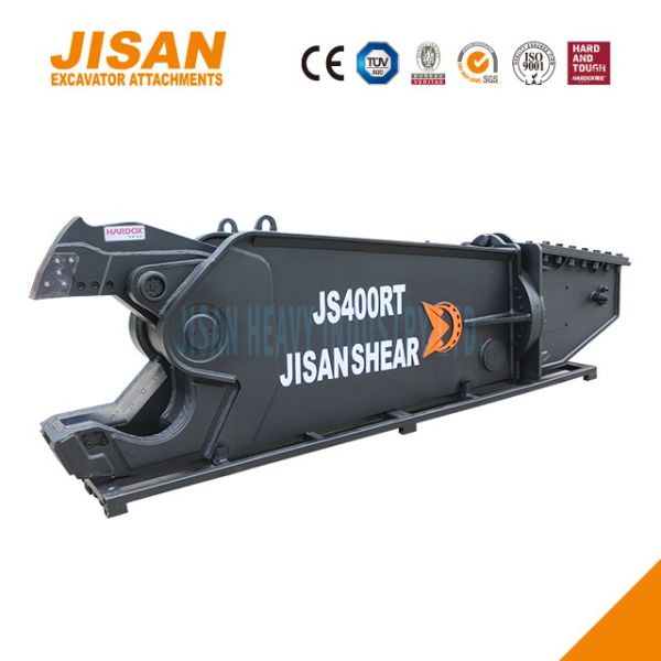 Quality JS400RT Excavator Metal Shears Designed For Maximum Efficiency And Strength 360 Degree Rotation Speed Valve And 800T Cutting Force wholesale