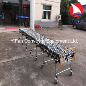 Flexible Extendable Gravity Steel Skate Wheel Conveyor