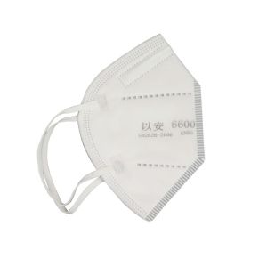 Earloop KN90 Meltblown Nonwoven Fabric FFP2 White Face Mask