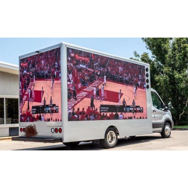 Energy Saving Truck Mounted Led Screen , P3.91 P4.81 Mobile Truck LED Display