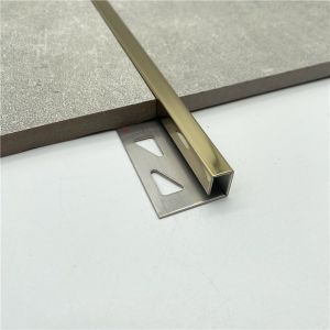 Anti Rust Flat Trim 304 316 Stainless Steel Flat Tile Trim Ceramic Tile Strips