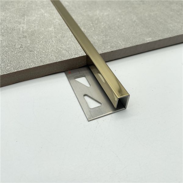 Anti Rust Flat Trim 304 316 Stainless Steel Flat Tile Trim Ceramic Tile Strips
