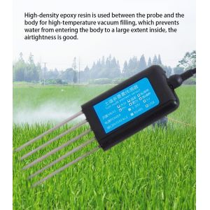 Temperature PH NPK Moisture EC and Salinity Sensors in Agriculture 7 in 1 Soil
