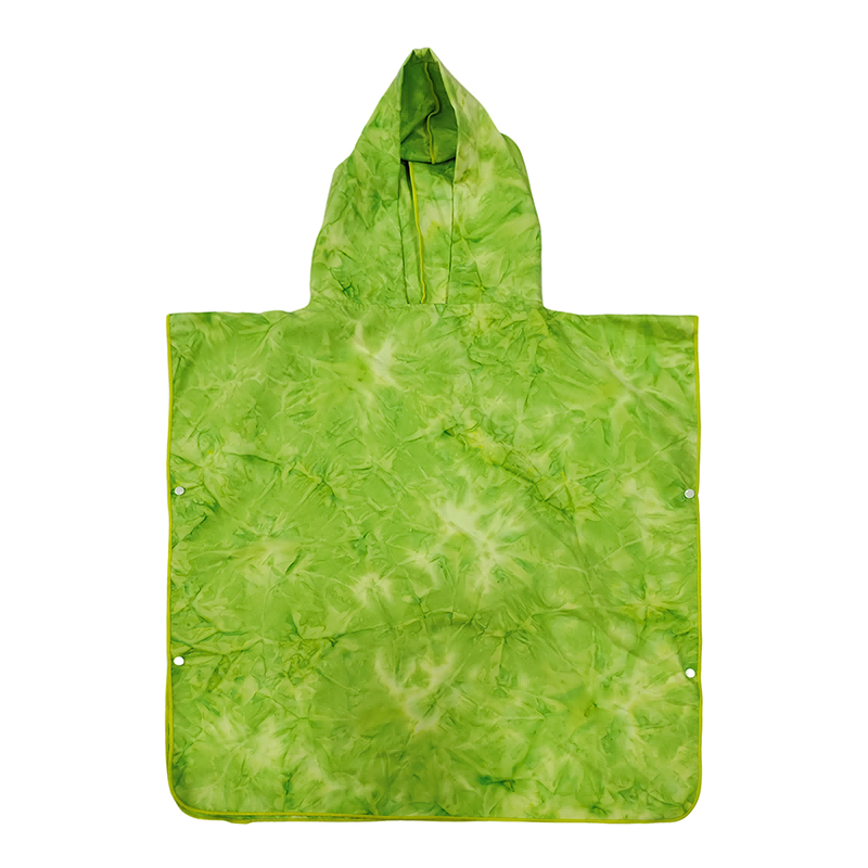 ECO2 Factory Sales Kids Poncho Beach Hooded Towel High Quality Microfiber Poncho