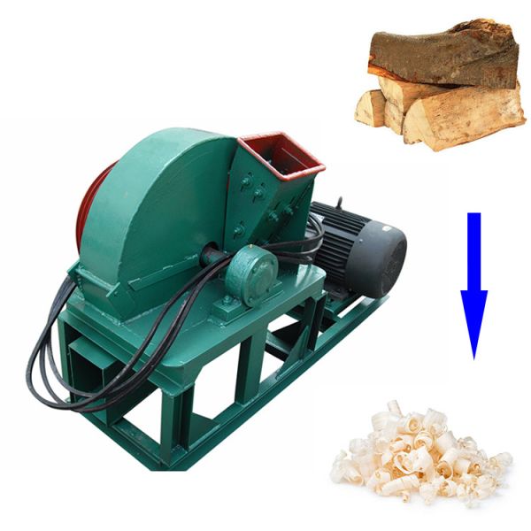High Capacity Beech Wood Log Shaving Machine For Horse Bedding 300kg/H