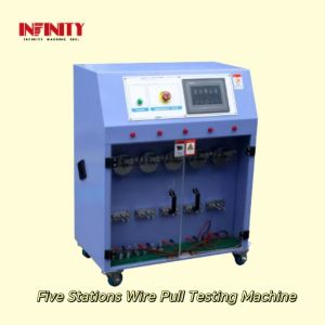 Cheap Touch Screen PLC Control 5-Station Wire Pull Testing Equipment For Customer Requirements for sale