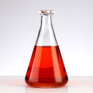 Beverage Packaging Triangle Glass Bottle with Hot Stamping and Customized Printing