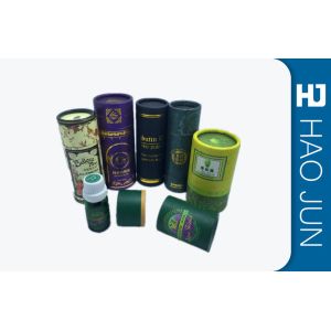 100% Recycled Cardboard Cylinder Tubes For Gift Package , Glossy / Varnishing Surface
