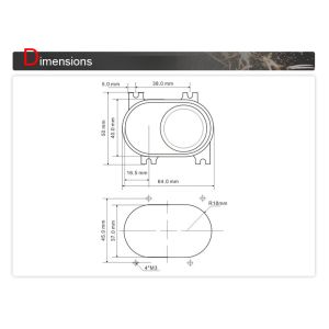 Fuji Elevator Down Button Mount With Screw For 1.2 - 4mm Panel