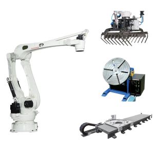China 4 Axis Payload 300kg Reach 3255mm Kawasaki CP300L Palletizing Robot With Guide Rails And Manipulator on sale China 4 Axis Payload 300kg Reach 3255mm Kawasaki CP300L Palletizing Robot With Guide Rails And Manipulator on sale