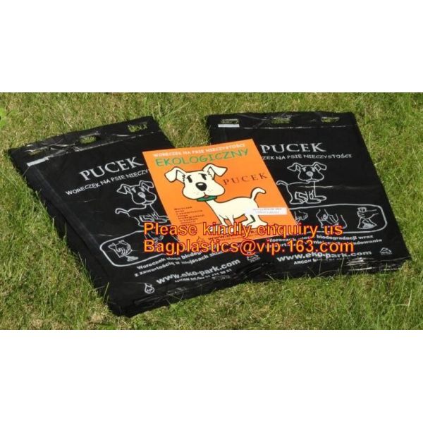 EN13432 compostable degradable pet waste dog poop bag, Pet Waste Bags Dog Poop Bag, 10*4CM Dog Poop Bag Set Bullet Shape