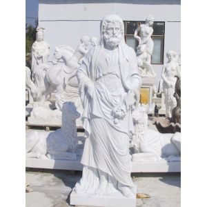 Cheap Western Man white marble statues with polish finish for sale