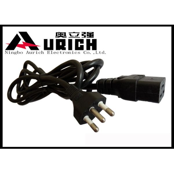 Quality Inmetro Approval Brazil Power Cord With IEC C19 3 Pin Plug OEM Manufacture wholesale