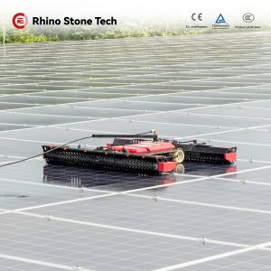 Smart Solar Cleaner Automated Solar Cleaning Robot with Automatic Water Spray
