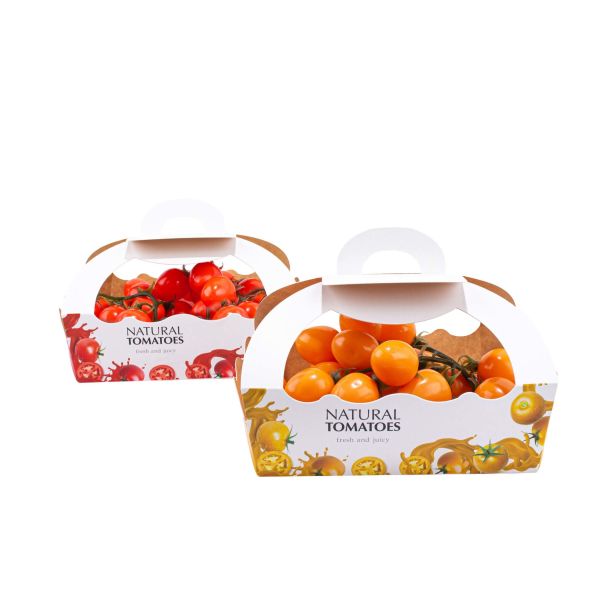 Quality CMYK Fruit And Vegetable Packaging Boxes With Varnishing Embossing Printing wholesale