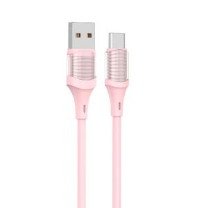 OEM Pink USB to Type-C Cord Charge Smart Devices with CC60W/CL27W 3A Output