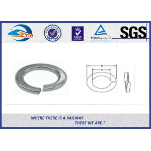 Black Single Coil Locking Washer For Bolt Different Diameters