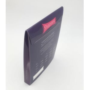 CMYK Underwear Packaging Box White Card Paper With Clear PVC Window