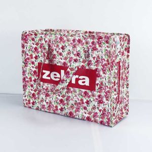 Cheap Foldable Environmental Friendly Handle PP Woven Bags For Supermarket for sale