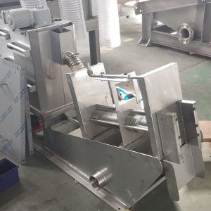 Screw Press Sludge Dewatering Unit Treatment Machine And Disposal