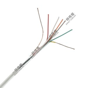 China 6 Cores Exact Cables 6x0.22mm2 Shielded Stranded CCA Alarm Cable with PVC Insulation on sale