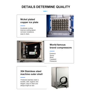 50kg 24Hours LZ-120 Cube Ice Machine Maker for Machinery Repair Shops Energy