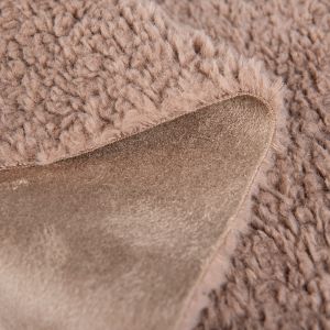 Customizable Yarn Count 100% Polyester Sherpa Fleece Teddy Bonded Suede Knitted