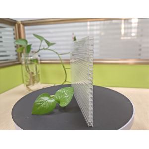 UV Protected Clear Polycarbonate Hollow Sheet Roofing 2.44m 6m