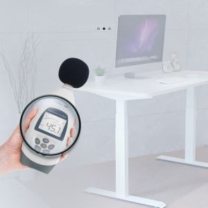 Minimalistic Style Single Motor Desk for Learning and Writing Promotion Coffee