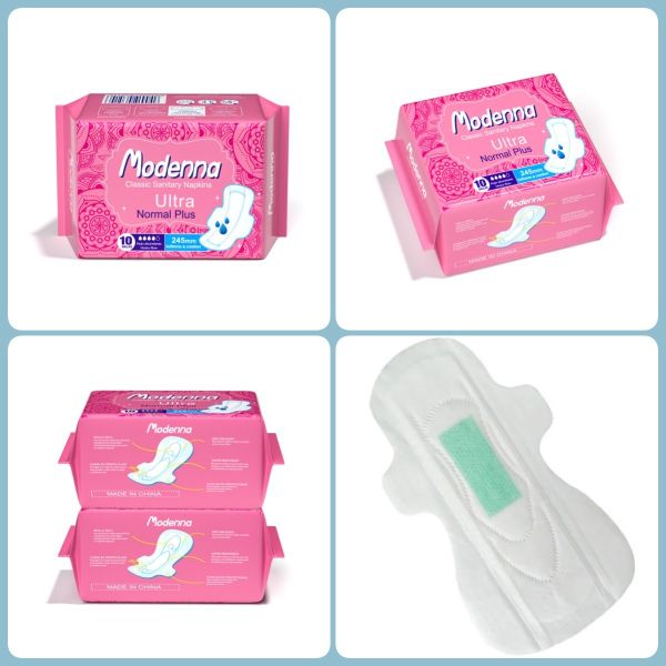 Lightweight Cotton Women's Sanitary Napkins Eco Friendly Menstrual Period Pads