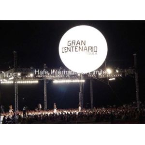 220V / 230V 3.8M 12.5ft Moon Led Light Party Balloons With HMI Lamp Illuminate