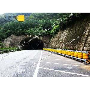 Road Traffic Safety EVA Roller Barrier With Hot Dip Galvanized Components