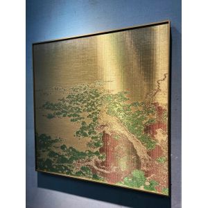 China 0.4mm Thickness Art Copper Mesh Wallpaper For Sophisticated And Luxurious Interiors on sale
