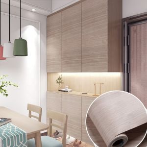 Modern Embossed Design Decorative pvc 3d Wall sticker for Kitchen featuring Wood