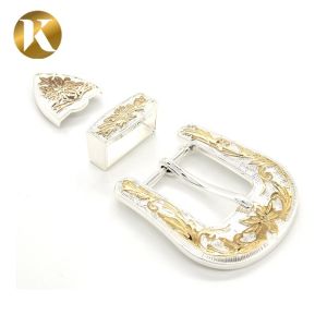 Wenzhou KML New Design Popular Classic Vintage Shiny Zinc Alloy 2 Color Pin Belt