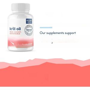 GMP Factory Supply Antarctic Krill Oil 1000mg Softgel Capsule Healthcare
