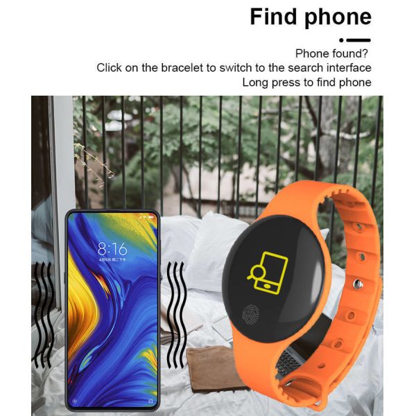 Bluetooth 5.2 Fitness Tracker ROM 512kB Body Temperature Remote Camera For Women