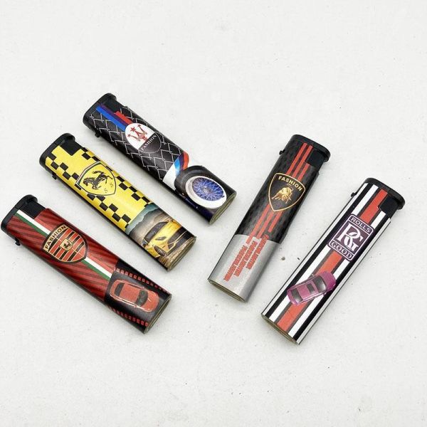 Portable Plastic Lighter Five Colors Disposable Refillable Windproof Lighter Encendedor