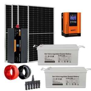 Home Solar Energy System 2KW Solar Panel Kit Off Grid With Mounting System