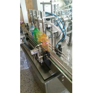 Automatic Overflow Liquid Bottle Filler For Beverage Juice