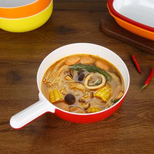 China Melamine Plastic Plates with/without Pattern in Double Color Plates for