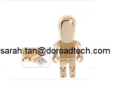 Creative Metal Robot USB Flash Drive 2.0, Best Promotional Gift with Customize